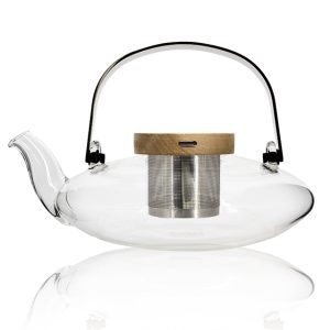 Glass Teapot with Acacia Lid 500ml