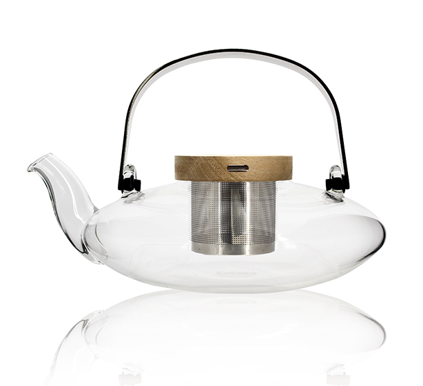 Glass Teapot with Acacia Lid 500ml