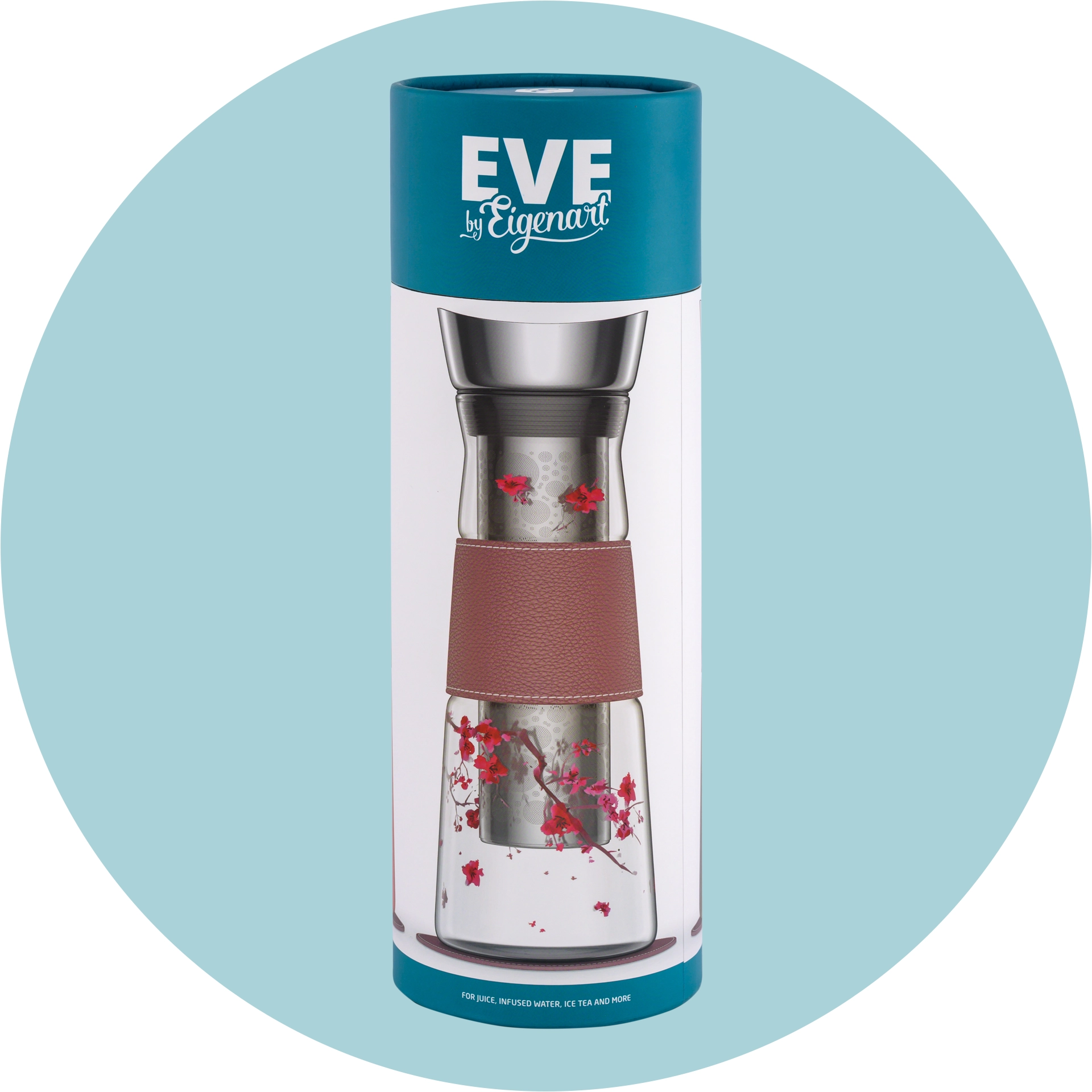 Glass Carafe 1.25 litres - Copper Swirl - Image 6